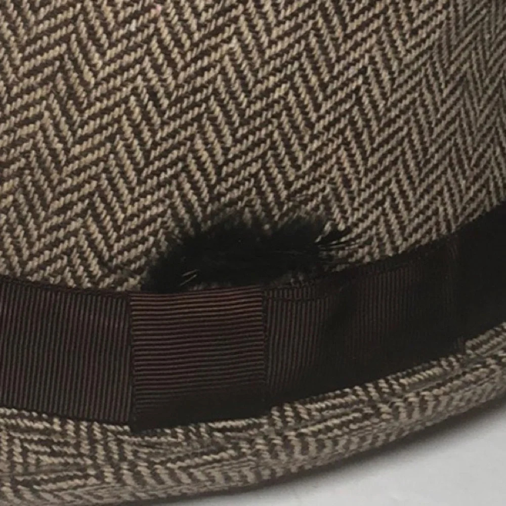 San Diego Hat Co. Men’s Herringbone Fedora Hat - Picture 2 of 10